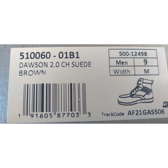 Levi’s Men’s Dawson 2.0 Leather Brown Suede Size 9M US Shoes Boots New with Box - Picture 10 of 11